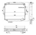 Радиатор охлаждения Mitsubishi Pajero V 3132 A 25D 94 OE MB422130